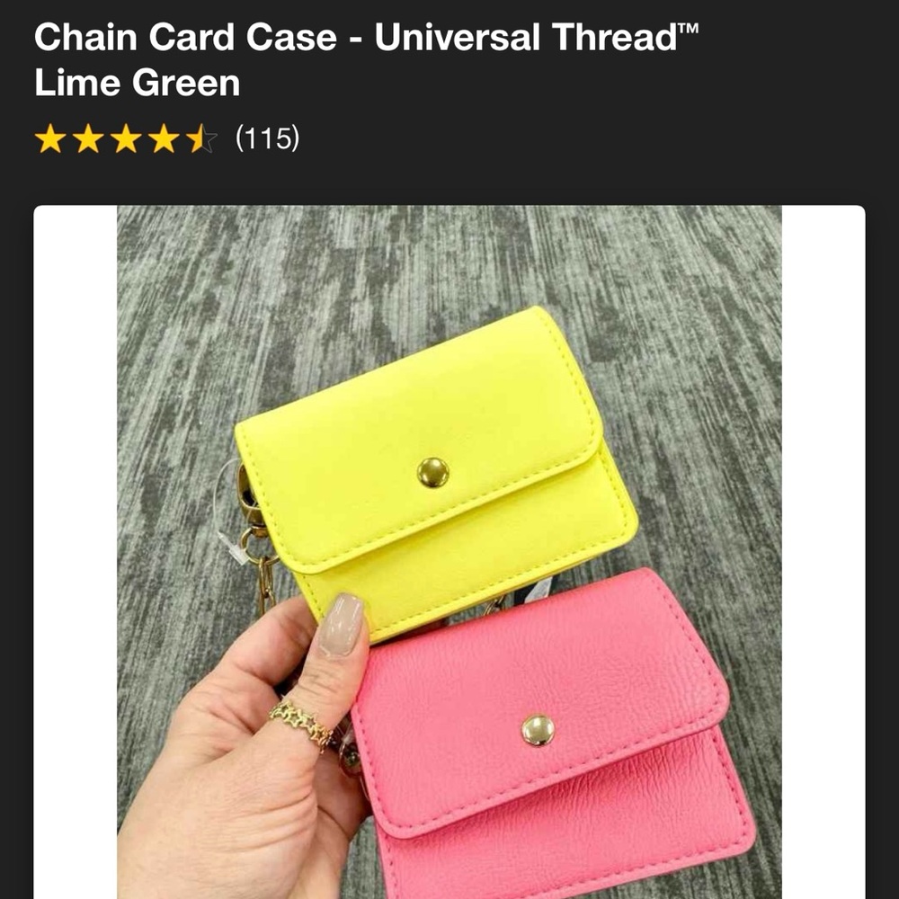 Universal Thread Yellow Mini Bag with Chain Strap - Picture 6 of 11
